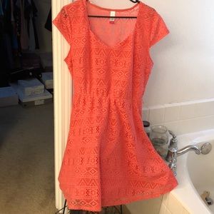 Pretty bright lace dress.  Perfect for Spring